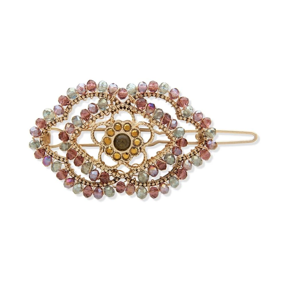 商品Lonna & Lilly|Gold-Tone Crystal Evil Eye Beaded Hair Barrette,价格¥139,第1张图片