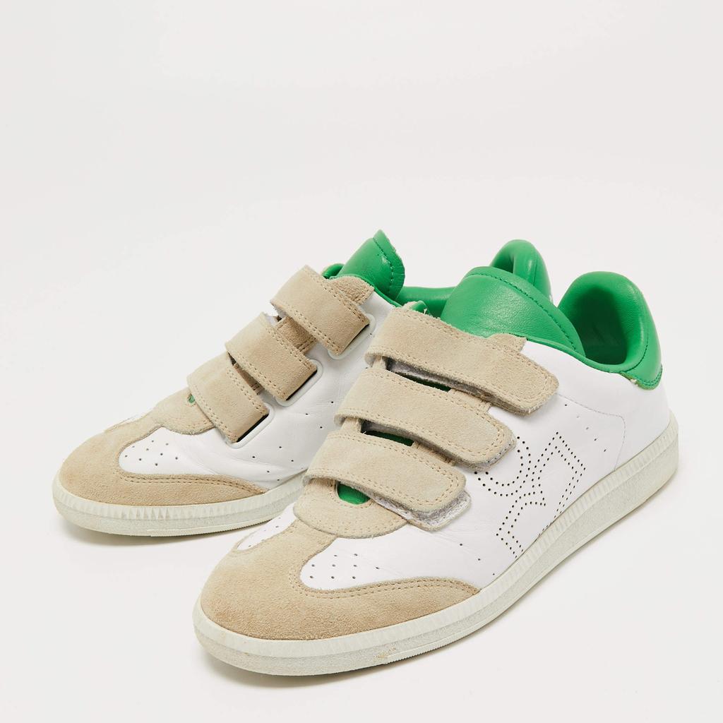 Isabel Marant Tricolor Suede and Leather Beth Velcro Sneakers Size 37商品第2张图片规格展示