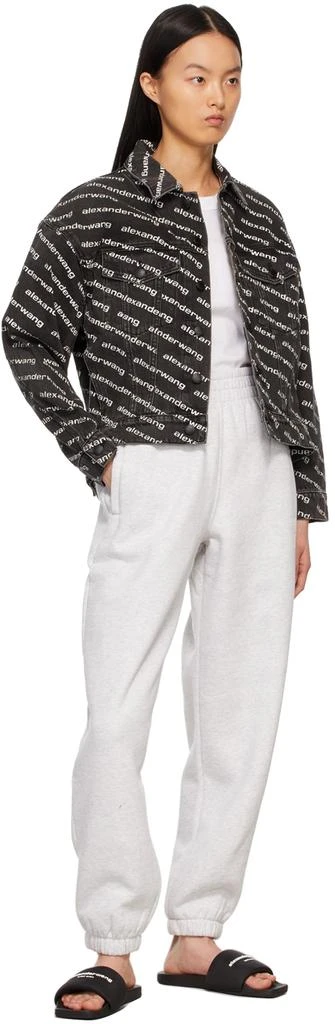 商品Alexander Wang|Grey Puff Logo Lounge Pants,价格¥822,第4张图片详细描述