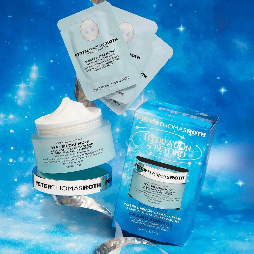 商品Peter Thomas Roth|Hydration & Beyond Super-Size Water Drench Cream and Bonus Hydra-Gel Eye Patches,价格¥413,第2张图片详细描述