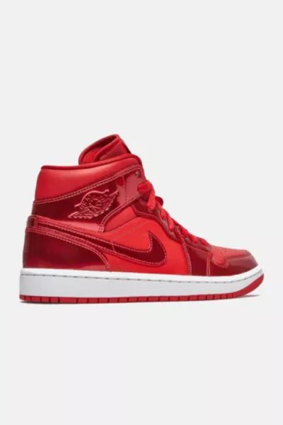 Nike Air Jordan 1 Women's Mid SE 'University Red Pomegranate' Sneakers - DH5894-600商品第3张图片规格展示