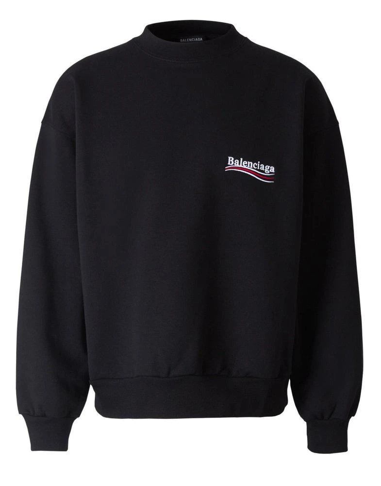 商品Balenciaga|Balenciaga Crewneck Logo Printed Sweatshirt,价格¥4831,第1张图片