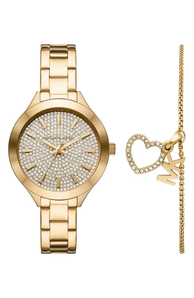 商品Michael Kors|Women's Slim Runway 2-Piece Watch & Bracelet Gift Set, 38mm,价格¥1426,第1张图片