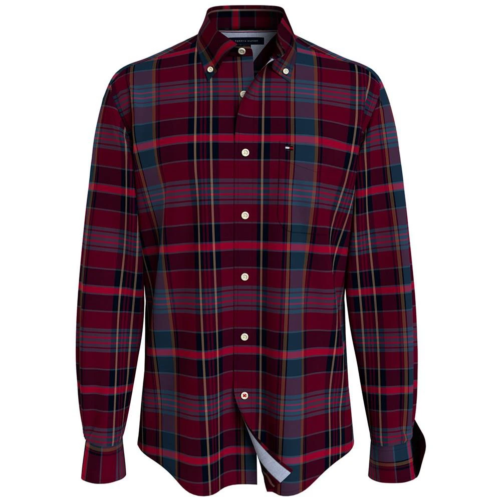 商品Tommy Hilfiger|Men's Hampshire Classic-Fit Yarn-Dyed Plaid Button-Down Shirt,价格¥186,第1张图片