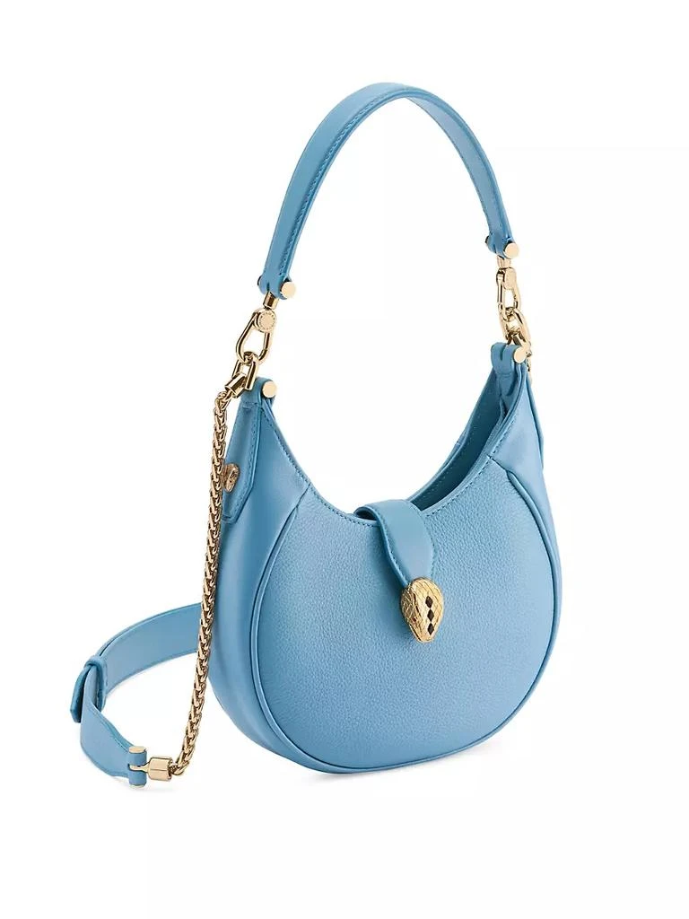 商品BVLGARI|Mini Serpenti Leather Hobo Bag,价格¥17761,第4张图片详细描述