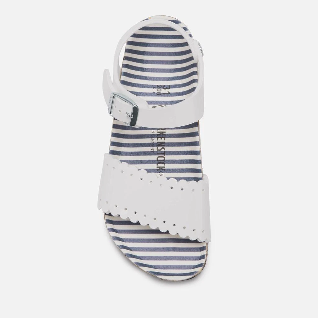 商品Birkenstock|Birkenstock Kids' Risa Slim Fit Patent 凉拖 - Nautical Stripes White,价格¥430,第3张图片详细描述