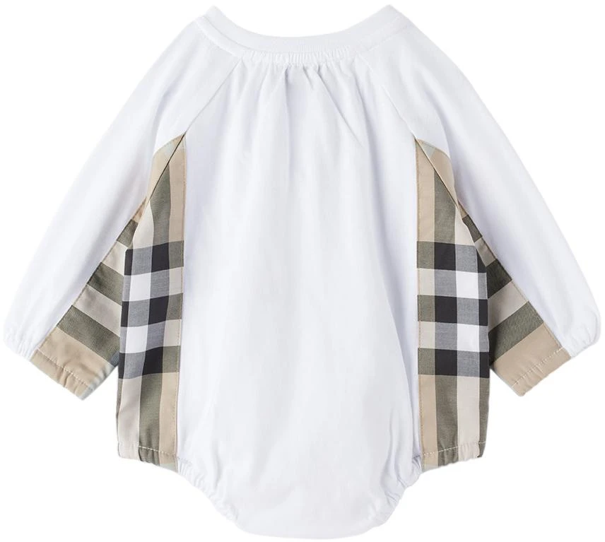 商品Burberry|Baby Beige Check Bodysuit & Skirt Set,价格¥1801,第3张图片详细描述