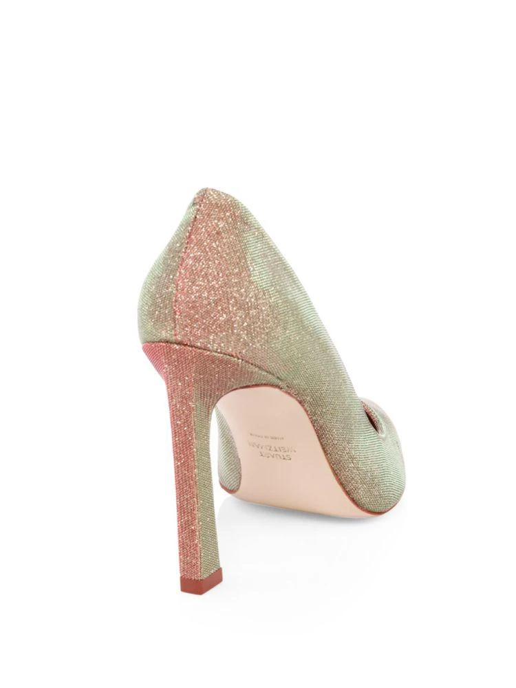 商品Stuart Weitzman|Chicster Metallic 高跟鞋,价格¥1026,第2张图片详细描述