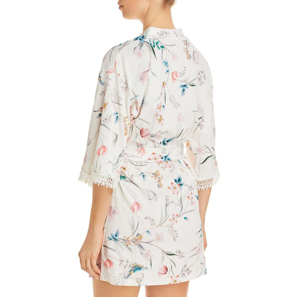 商品Flora Nikrooz|Flora Nikrooz Womens Irene Sleepwear Comfy Short Robe,价格¥107,第2张图片详细描述