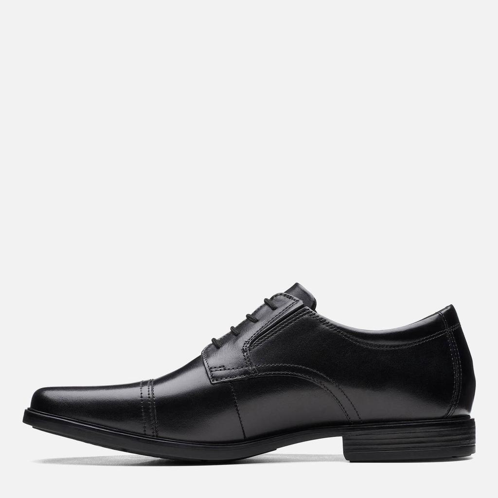 Clarks Men's Howard Cap Leather Oxford Shoes - Black商品第2张图片规格展示