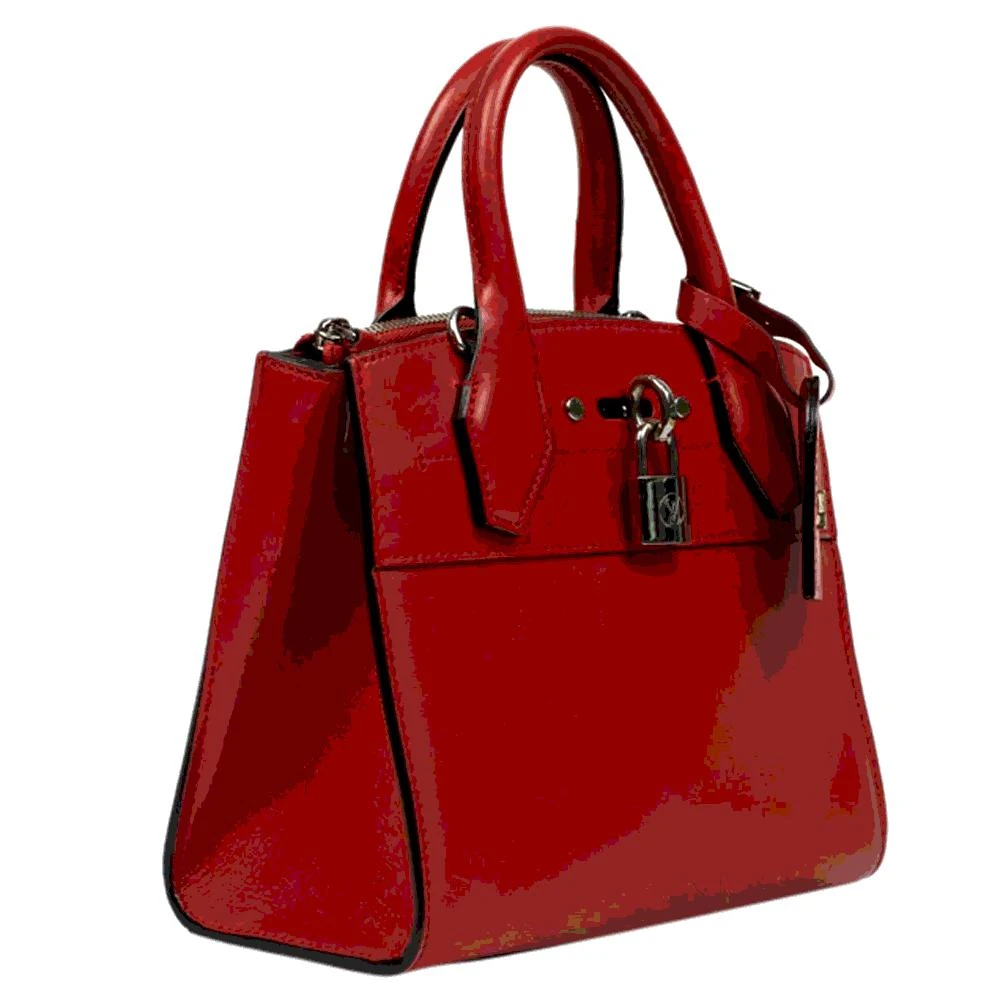 商品[二手商品] Louis Vuitton|Louis Vuitton Red Leather City Steamer Bag,价格¥19052,第2张图片详细描述