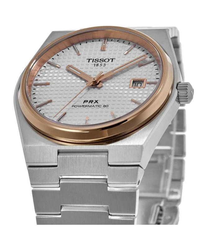 商品Tissot|Tissot PRX Powermatic 80 Silver Dial Steel Men's Watch T137.407.21.031.00,价格¥4152,第2张图片详细描述