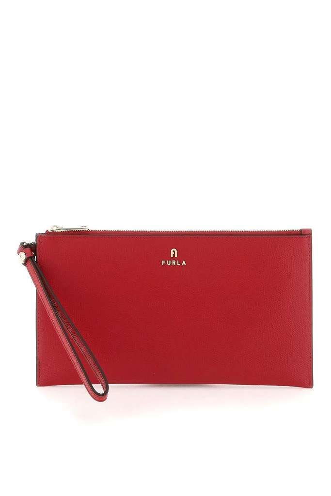 商品Furla|Furla Logo Plaque Zip-Up Clutch Bag,价格¥535,第1张图片