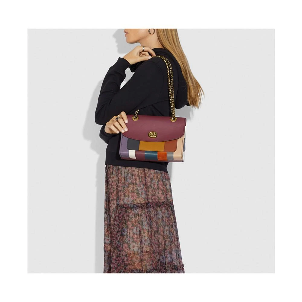 商品Coach|Patchwork Stripe Parker 单肩包,价格¥1150,第2张图片详细描述