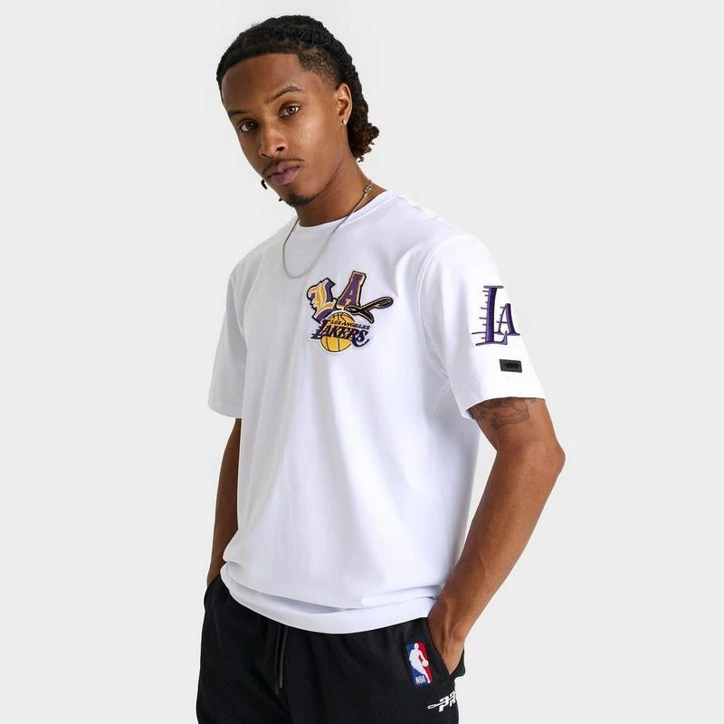 商品Pro Standard|Men's Pro Standard Los Angeles Lakers NBA City Ransom T-Shirt,价格¥223,第1张图片