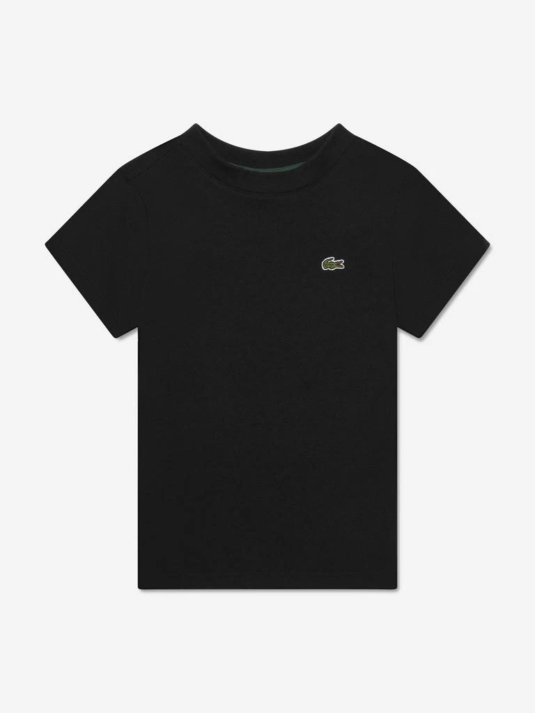 商品Lacoste|Boys Logo T-Shirt in Black,价格¥195,第1张图片