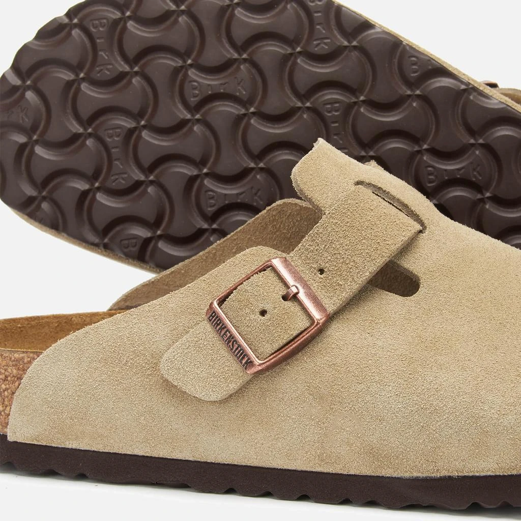 商品Birkenstock|Men's Boston Suede Mules - Taupe,价格¥1562,第4张图片详细描述