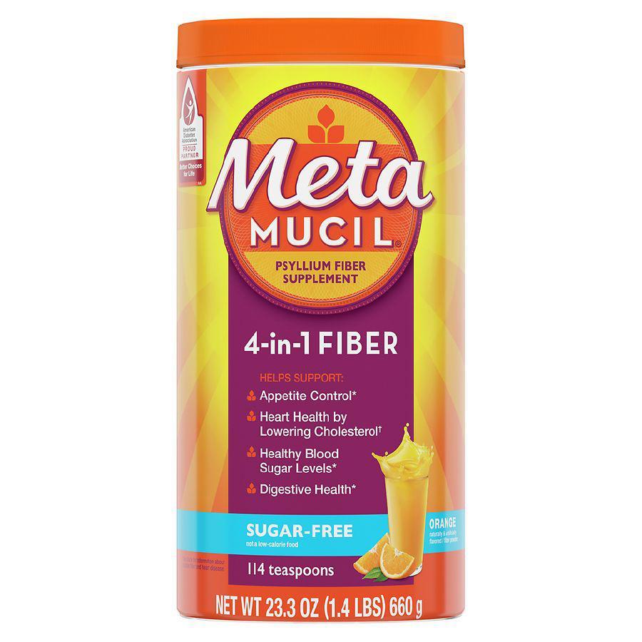 商品Metamucil|美达施膳食纤维素(不含蔗糖)罐装 橙子味 114次,价格¥216,第1张图片
