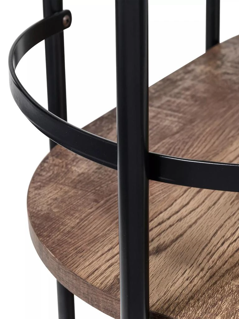 Three-Tier Wood Rolling Bar Cart 商品
