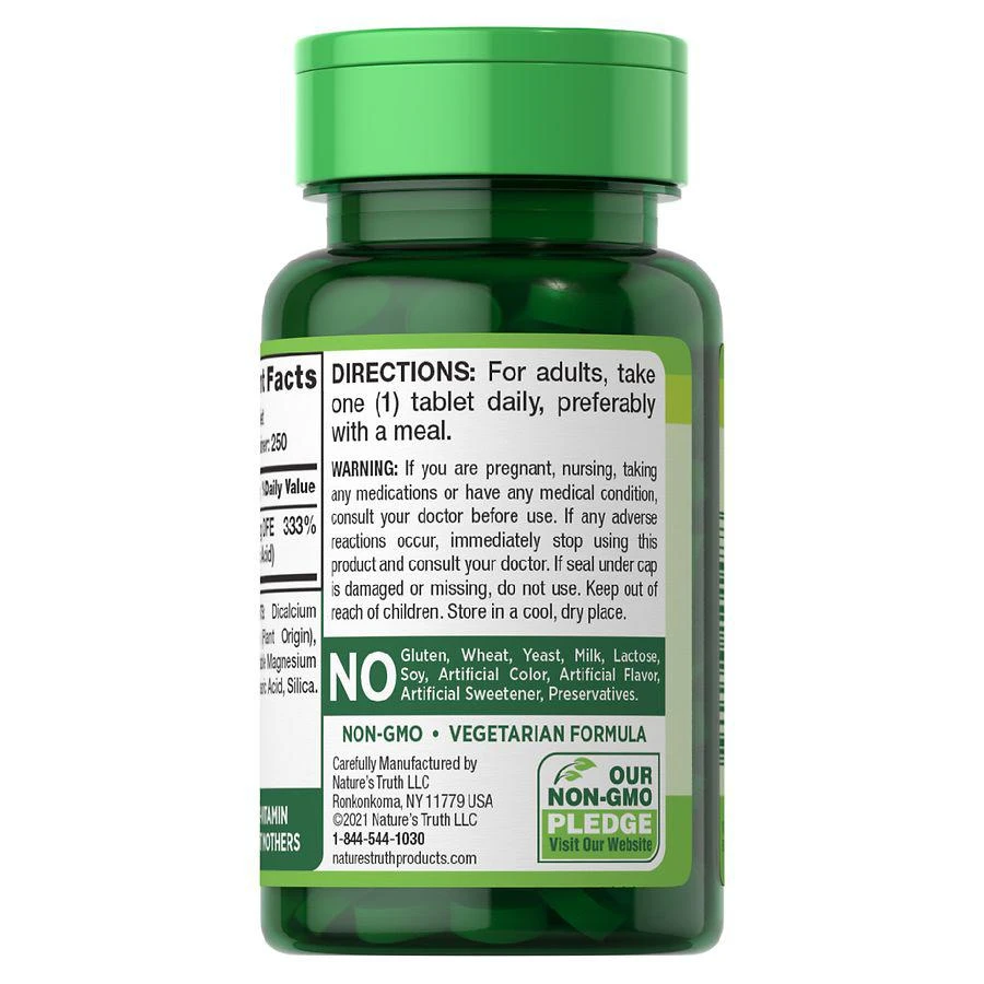 商品Nature's Truth|叶酸片 800mcg,价格¥15,第2张图片详细描述