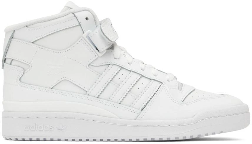 商品Adidas|白色 Forum 高帮运动鞋,价格¥987,第1张图片