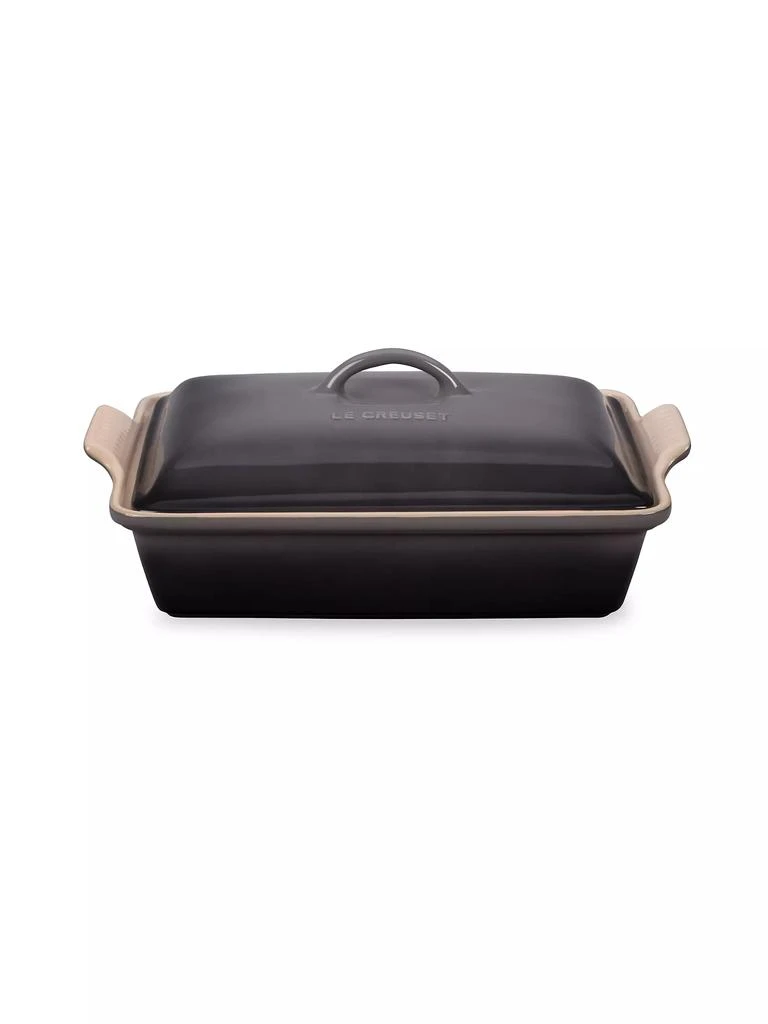 商品Le Creuset|4-Quart Heritage Stoneware Covered Rectangular Casserole,价格¥1012,第1张图片详细描述