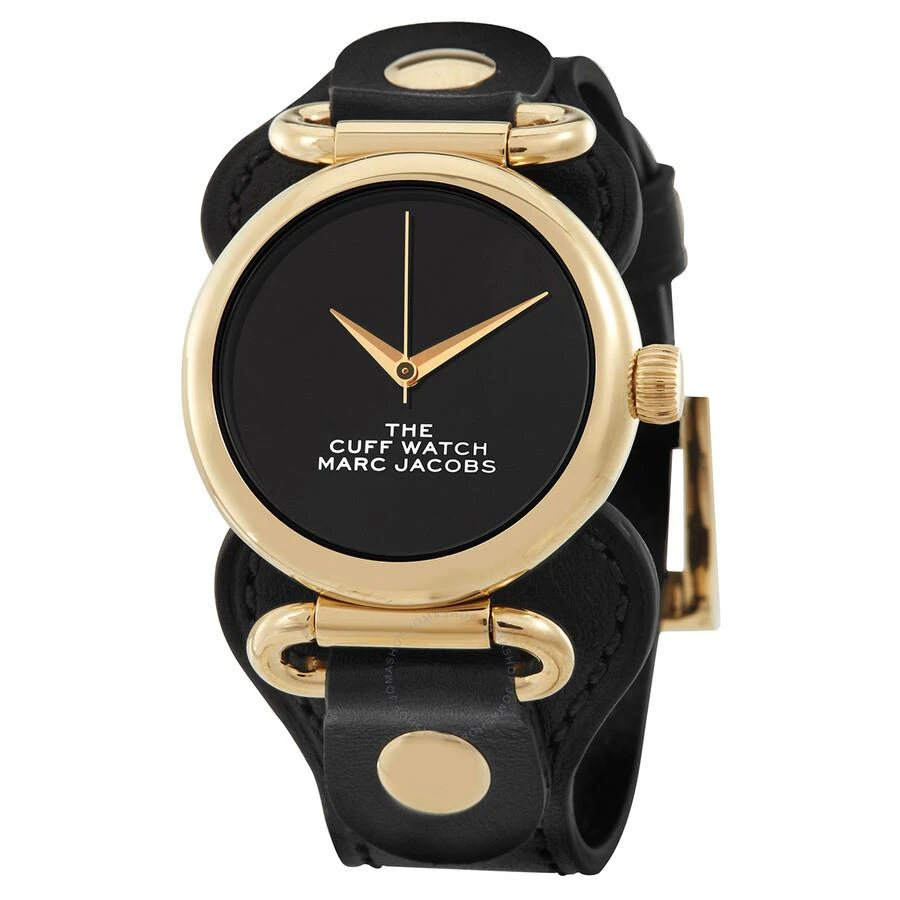 商品Marc Jacobs|The Cuff Quartz Black Dial Ladies Watch MJ0120179287,价格¥1043,第1张图片