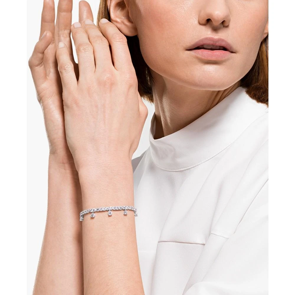 商品Swarovski|Silver-Tone Crystal Slider Bracelet,价格¥1138,第2张图片详细描述