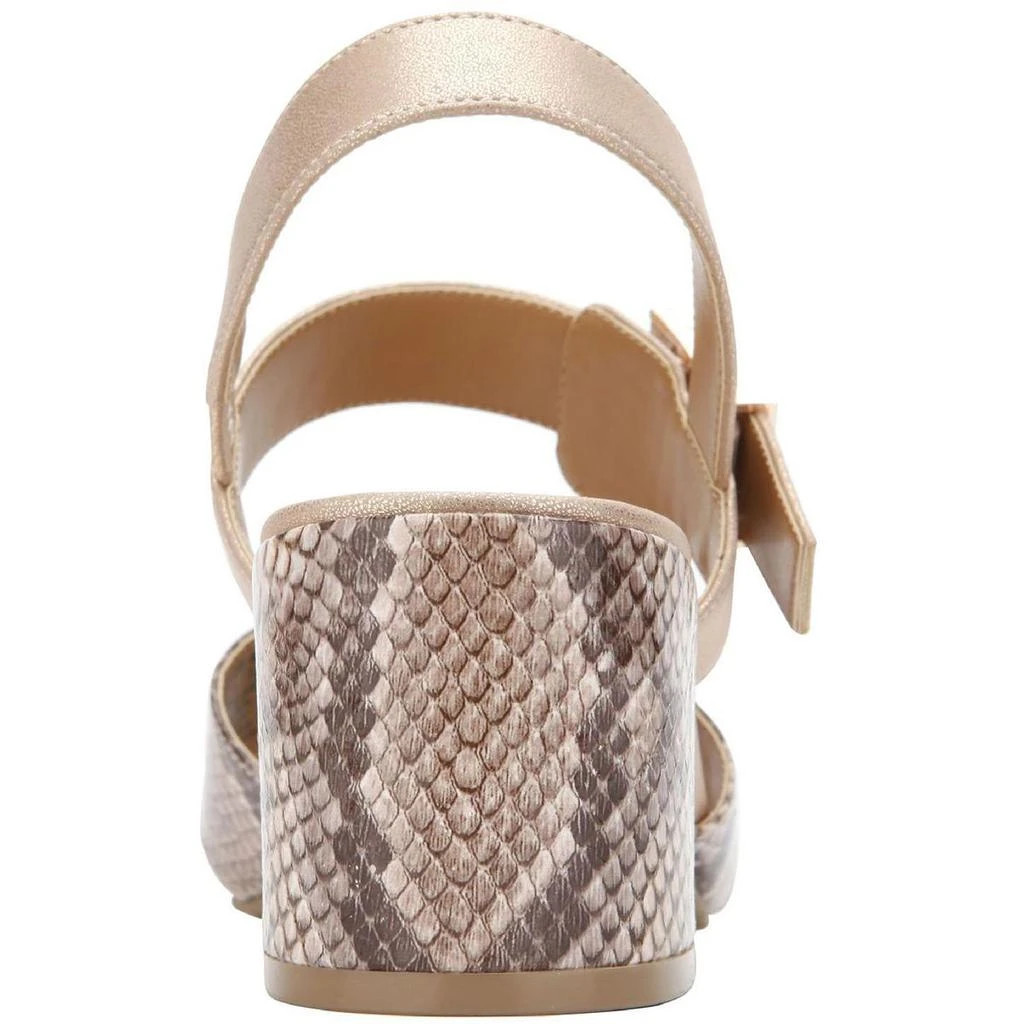 商品Kenneth Cole|Kenneth Cole Reaction Womens MIX Cross Faux Leather Ankle Strap Heels,价格¥76,第3张图片详细描述