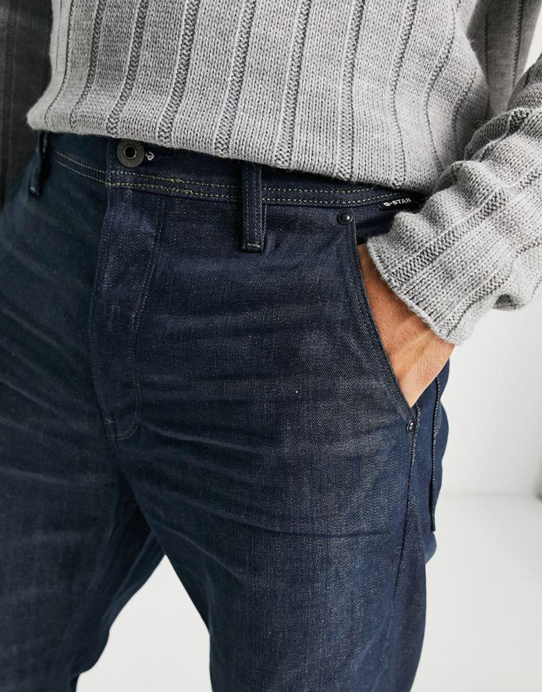 商品G-Star|G-Star Grip 3D relaxed tapered jeans in dark wash,价格¥877,第6张图片详细描述