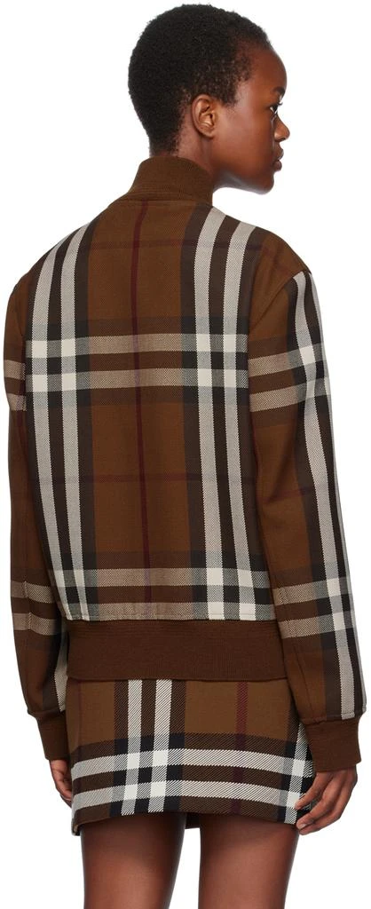 商品Burberry|Brown Check Bomber Jacket,价格¥16778,第3张图片详细描述