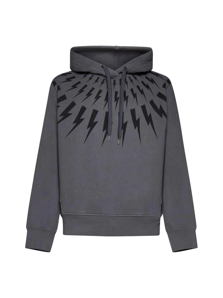 商品Neil Barrett|Neil Barrett Logo Printed Drawstring Hoodie,价格¥1466,第1张图片