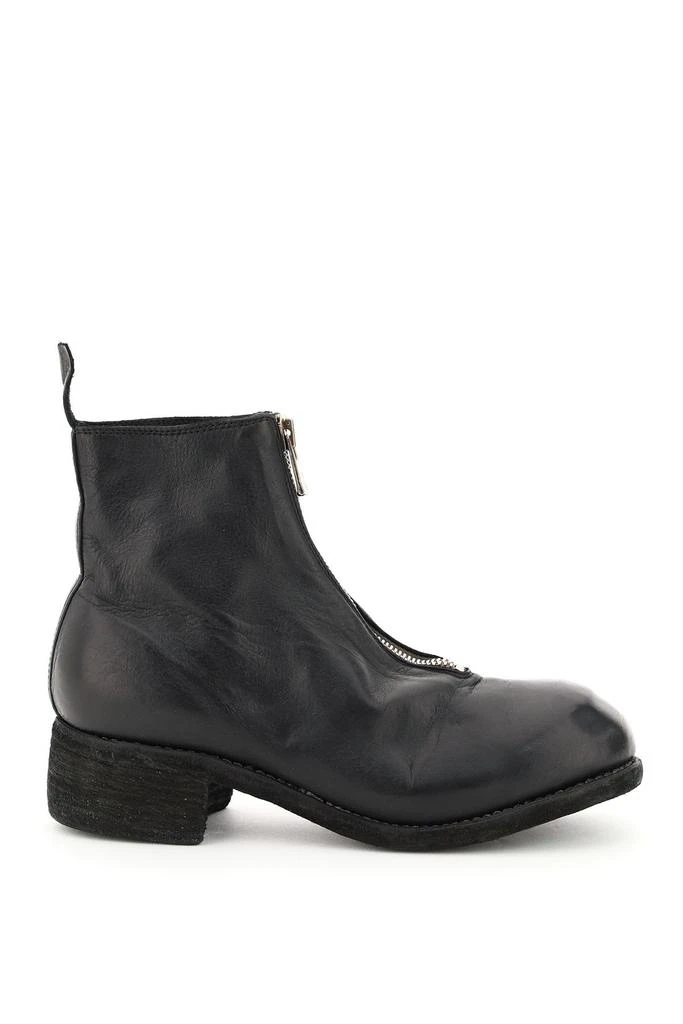 商品guidi|FRONT ZIP LEATHER ANKLE BOOTS,价格¥9485,第1张图片