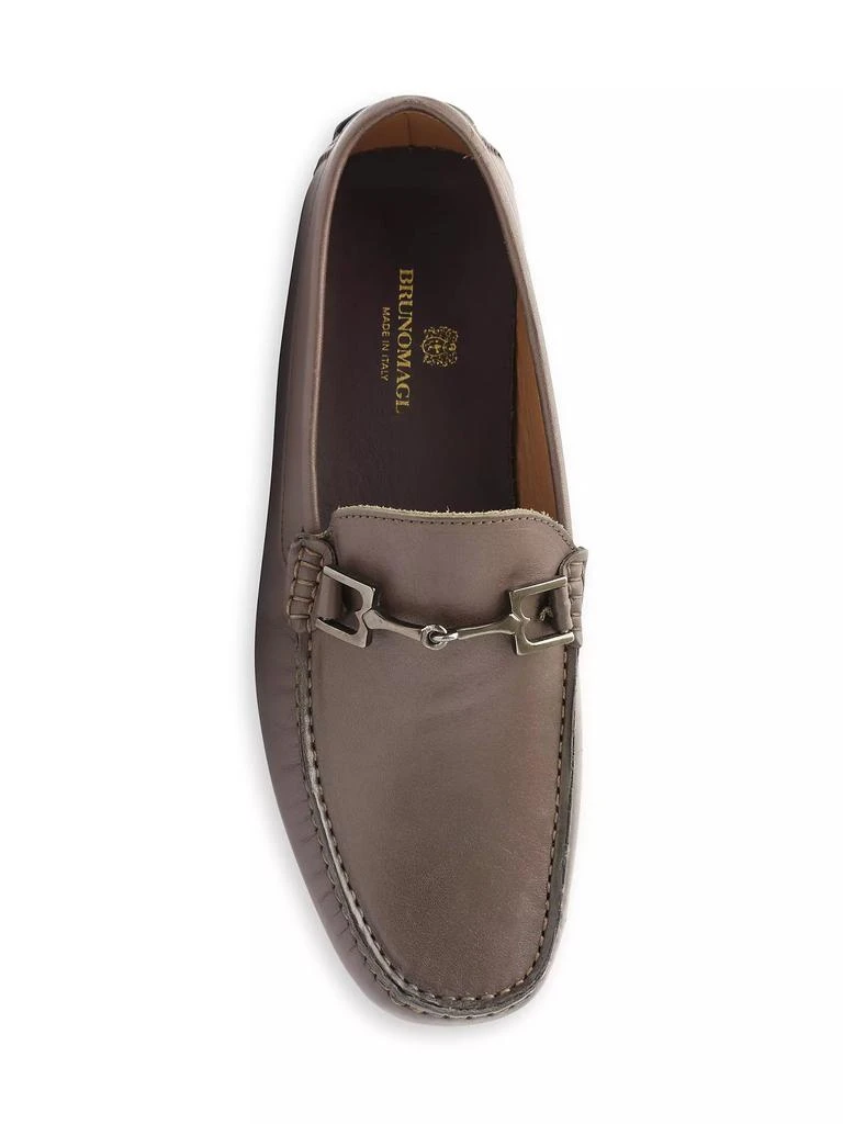 商品Bruno Magli|Xander Leather Horsebit Driver Loafers,价格¥1859,第5张图片详细描述