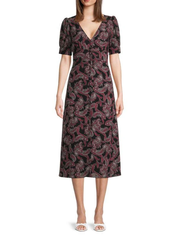 商品Michael Kors|Paisley Georgette Midi Dress,价格¥592,第1张图片