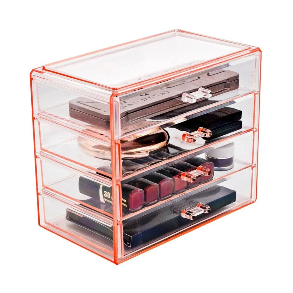 Cosmetic Makeup and Jewelry Storage Case Display - 4 Large Drawers 商品