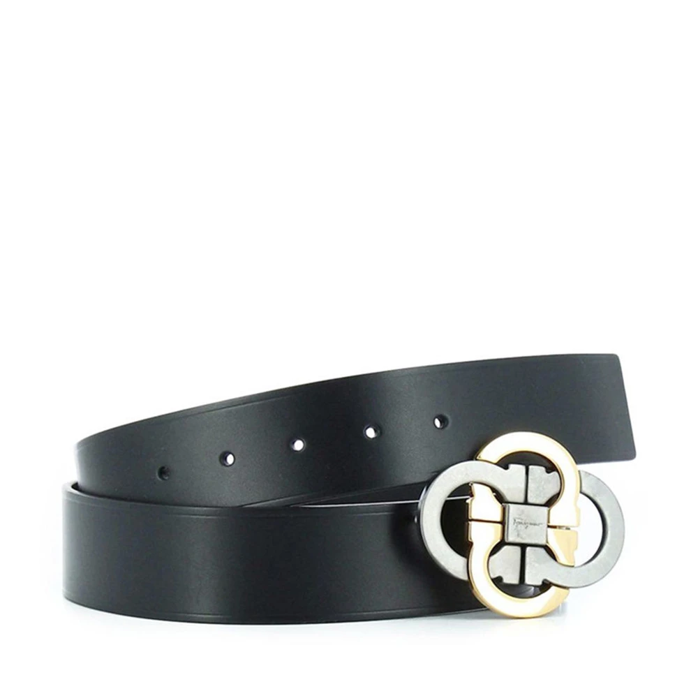 SALVATORE FERRAGAMO 黑色男士腰带 67-9774-0676652 商品