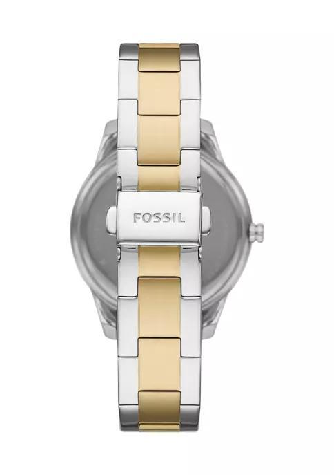 商品Fossil|Stella Sport Multifunction Two-Tone Stainless Steel Watch,价格¥1255,第4张图片详细描述