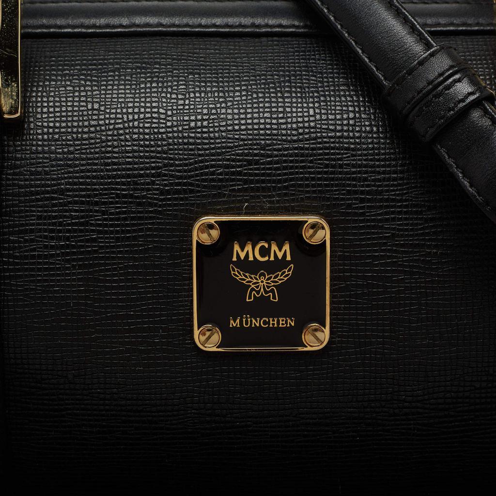 商品[二手商品] MCM|MCM Black Leather Studded Boston Bag,价格¥3157,第7张图片详细描述