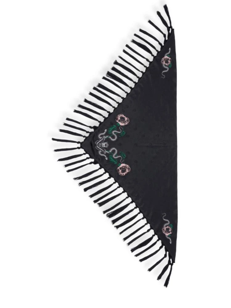 商品Alexander McQueen|Alexander McQueen - Tri Snake Blossom Bandana,价格¥1707,第2张图片详细描述