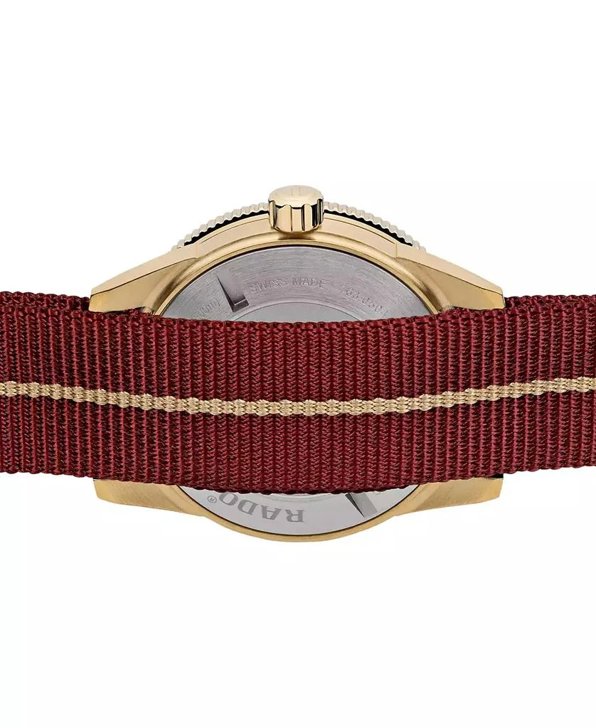 商品Rado|Men's Swiss Automatic Captain Cook Red NATO Strap Watch 42mm,价格¥21983,第3张图片详细描述