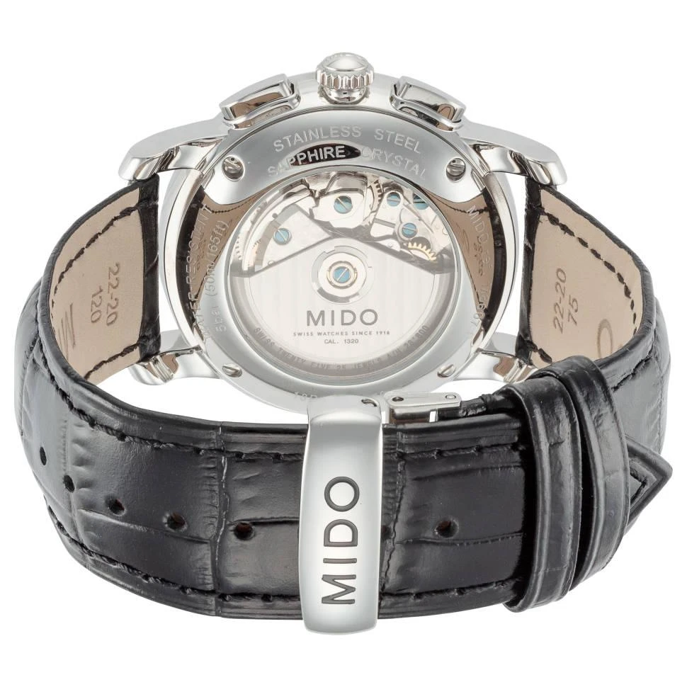 商品MIDO|美度 贝伦赛丽 男士机械腕表 真皮表带42mm M86074174,价格¥4771,第2张图片详细描述