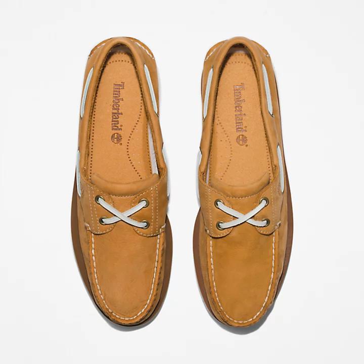 Timberland® 2-Eye Classic Boat Shoe for Men in Light Brown商品第2张图片规格展示