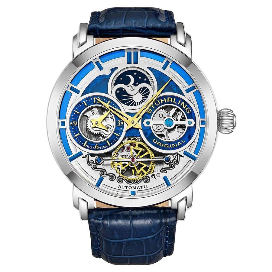 商品Stuhrling Original|Legacy Automatic Blue Dial Men's Watch M13503,价格¥2205,第1张图片