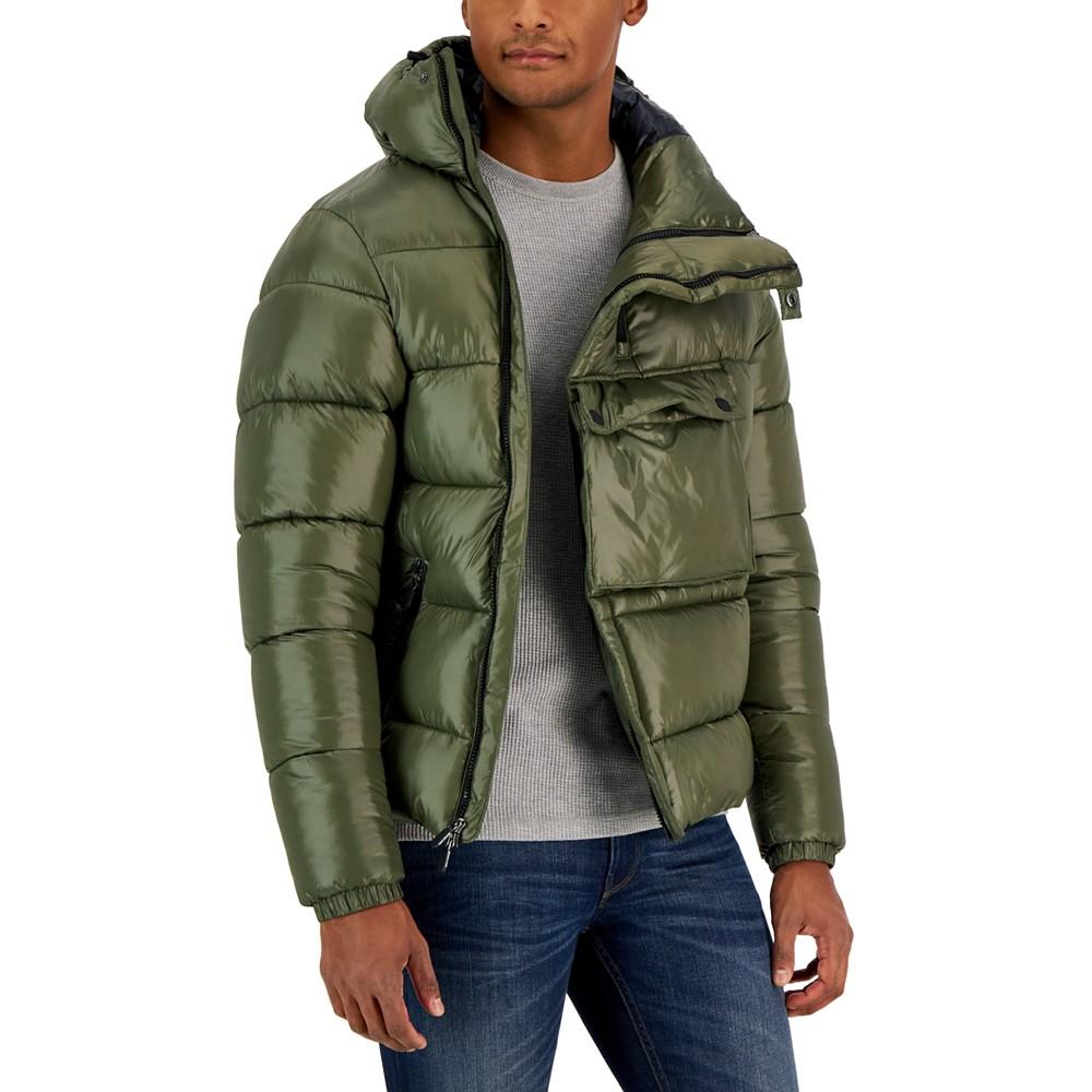 Men's Hooded Anorak Puffer Jacket商品第1张图片规格展示