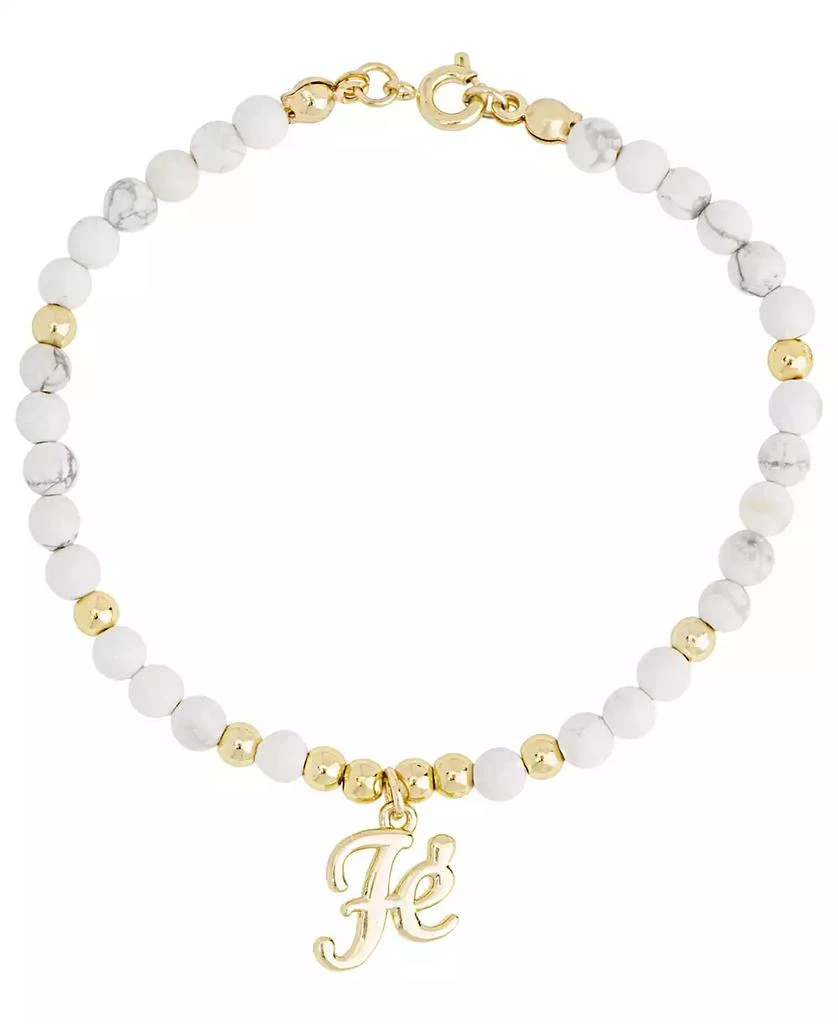 商品Macy's|14K Gold Plated Fe Faith Bead Bracelet,价格¥180,第1张图片