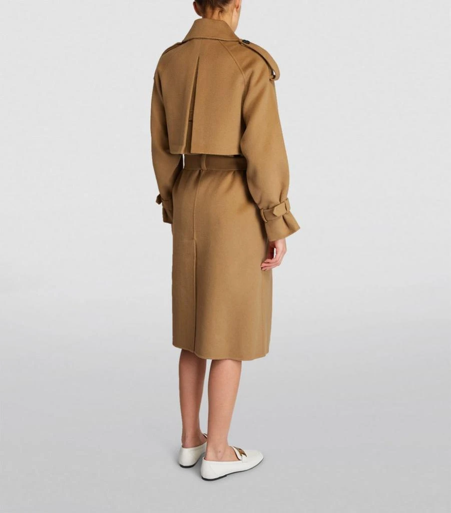 商品Maje|Wool-Blend Trench Coat,价格¥2975,第4张图片详细描述