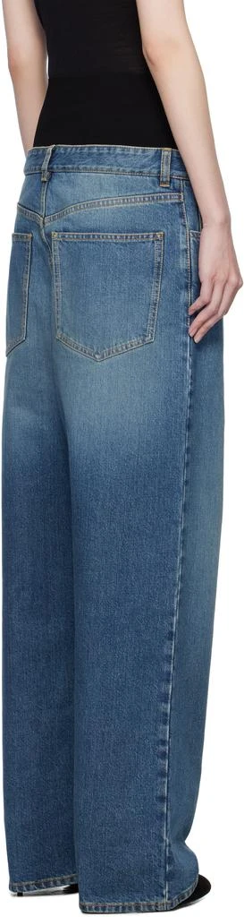 商品Alaïa|Blue Knit Band Jeans,价格¥10087,第3张图片详细描述