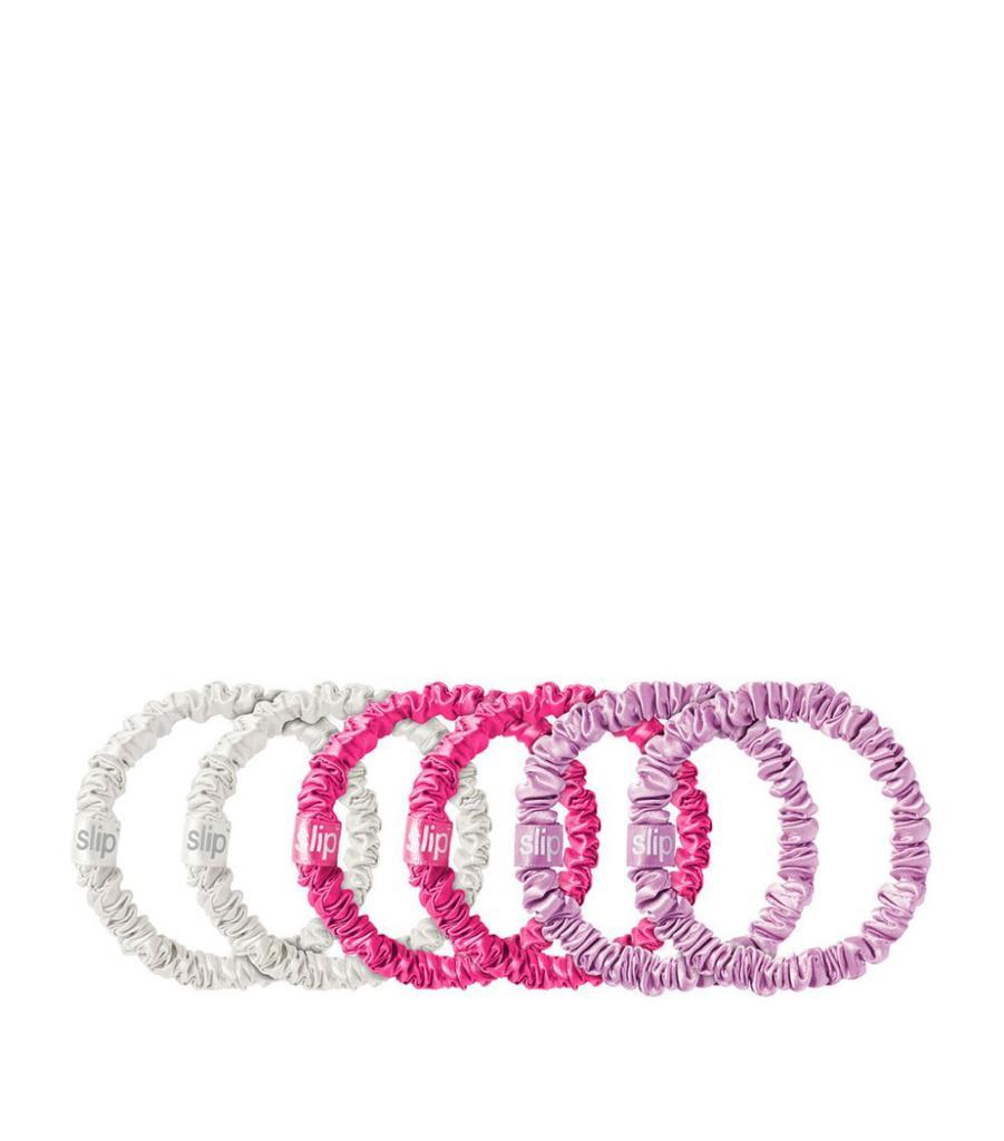 商品Slip|Pure Silk Skinny Scrunchies (Set of 6),价格¥367,第1张图片