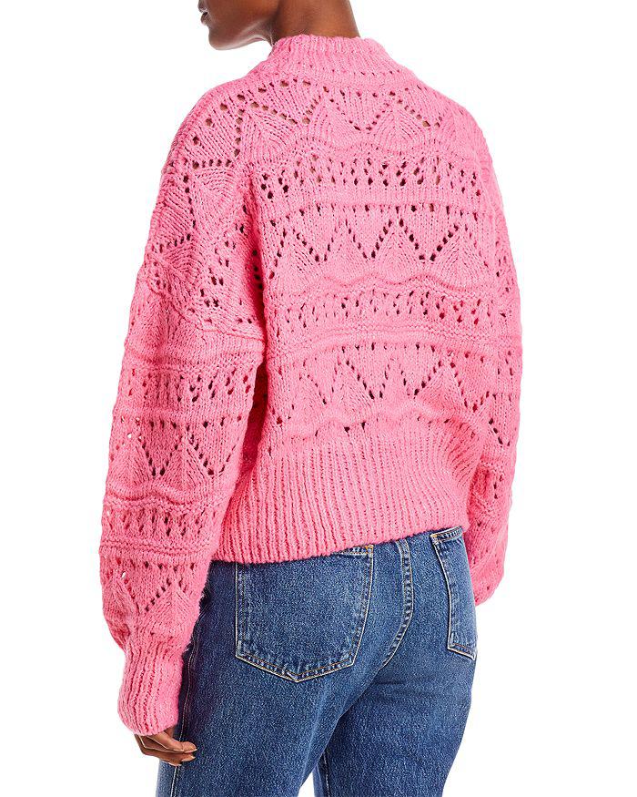 Pointelle Mock Neck Sweater - 100% Exclusive商品第3张图片规格展示